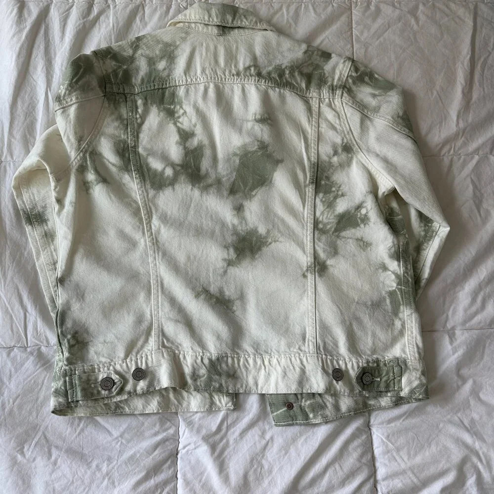 Lucky Brand Tie Dye Tomboy Trucker Jacket Size L - Picture 5 of 5